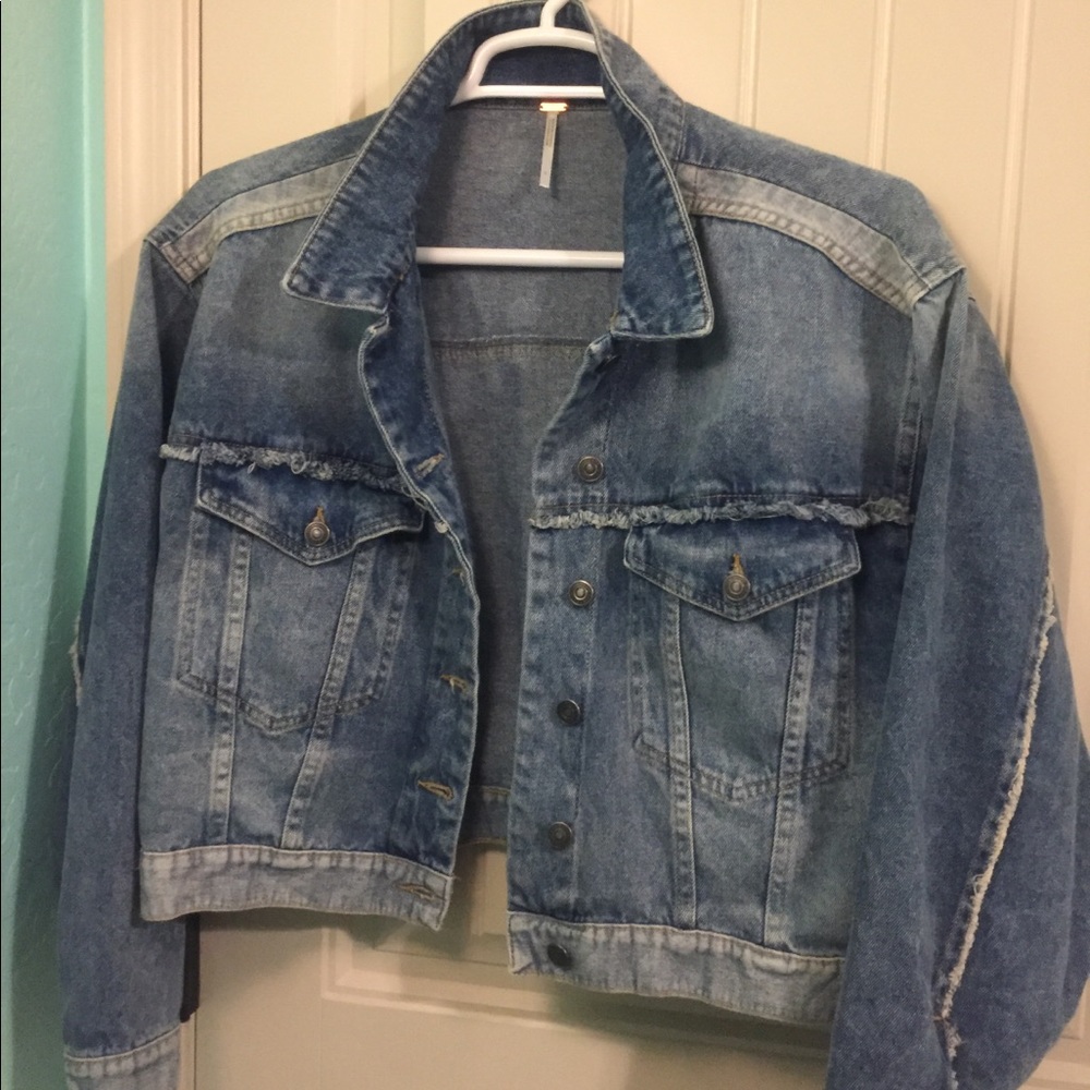 Free People Bedford Cropped denim jacket